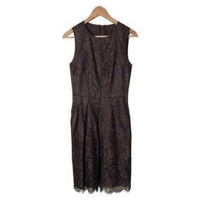 Vintage Y2K Dolce&Gabbana Brown Lace Dress 38 1152